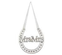The Leonardo Collection Mr & Mrs Horseshoe Wedding Gift Ornament | Elegant Keepsake Decoration For Bride And Groom | Lucky Horse Shoe Gift For Weddings, Anniversaries, Or Special Celebrations