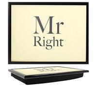 The Leonardo Collection Mr Right Laptray For Food Serving & Breakfast | Comfortable Bean Bag Lap Trays With Cushion | Durable Food Tray For Eating On Lap | Multipurpose Laptrays For Home & Adults