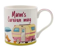 The Leonardo Collection Mum's Caravan Mug, Tea and Coffee Mugs for Hot Drinks | Fine China Printed Mugs for Kitchen & Home | Reusable Ceramic Cups for Every Occasion | Birthday Gifts for Women & Men
