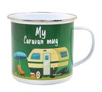 The Leonardo Collection My Caravan Tin Mug,Tea and Coffee Mugs for Hot Drinks | Fine China Printed Mugs for Kitchen & Home | Reusable Ceramic Cups for Every Occasion | Birthday Gifts for Women & Men