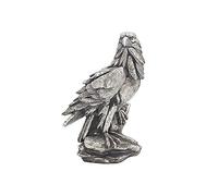 The Leonardo Collection Natural Stone Eagle Sculpture, Silver, Realistic, 18x12x26 cm, Tabletop, Home Decor