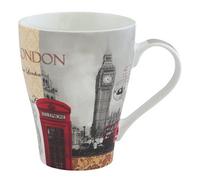 The Leonardo Collection New London China Mug for Hot Drinks | Fine China Printed Coffee Cups for Kitchen & Home | Reusable Tea and Coffee Mugs for Every Occasion & All Type of Drinks