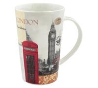 The Leonardo Collection New London Latte Mug for Hot Drinks | Fine China Printed Coffee Cups for Kitchen & Home | Reusable Tea and Coffee Mugs for Every Occasion & All Type of Drinks