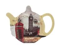 The Leonardo Collection New London Tea Bag Tidy For Home & Kitchen | Ceramic Teabags Holder For Daily Use | Decorative Tea Bag Dish For Dining Table | Elegant Teabag Tidy Gift For Women & Men