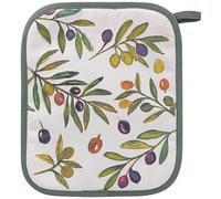 The Leonardo Collection Olive Grove By Jennifer Rose 100% Cotton Olive Grove Pot Holder For Home and Kitchen | Heat Resistant Kitchen Pad for Cooking | Microwave Safe Protective Holder for Daily Use