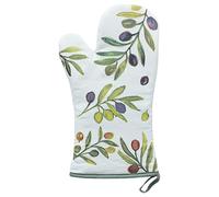 The Leonardo Collection Olive Grove By Jennifer Rose 100% Cotton Olive Grove Single Oven Glove For Home | Heat Resistant Kitchen Gloves For Cooking & Baking | Oven Mitt Gifts For Women And Men