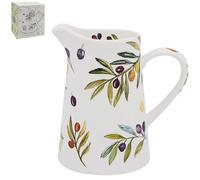 The Leonardo Collection Olive Grove By Jennifer Rose Fine China Olive Grove Jug 500ml for Home & Kitchen | Stylish Cream & Milk Jug for Versatile Everyday Use | Decorative Pitcher Gift