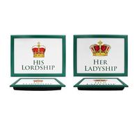 The Leonardo Collection Pack of 2 Laptray Her Ladyship and His Lordship