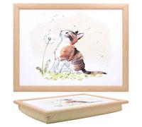 The Leonardo Collection Paper Shed Design Cat with Dandelion Laptray With Bean Bag for Serving Dishes | Lovely Lap Trays for Eating on Lap for Dinner or Breatfast | Newly Designed Food Trays for Lap