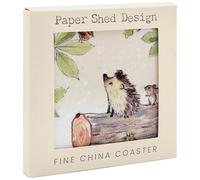 The Leonardo Collection Paper Shed Design Hedgehog & Mouse Coaster For Office Home & Kitchen | Lovely Coaster Set For Decorative Home Accessories Drinks Coasters For Tea & Coffee