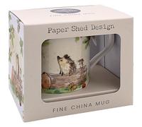 The Leonardo Collection Paper Shed Design Hedgehog & Mouse Mug for Home & Kitchen | Stylish Ceramic Mugs for Tea & Coffee | Lovely Cup Set for Mens Gifts & Birthday Gifts for Women