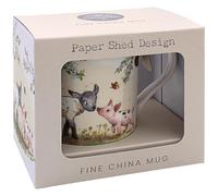 The Leonardo Collection Paper Shed Design Lamb & Piglet Mug for Home & Kitchen | Stylish Ceramic Mugs for Tea & Coffee | Lovely Cup Set for Mens Gifts & Birthday Gifts for Women