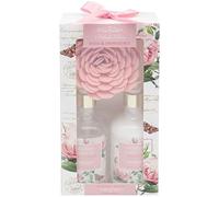 The Leonardo Collection Pierre-Joseph Redoute Redoute Rose Bath & Shower Set For Women & Men| Cruelty-Free Shower Gel & Bubble Bath | Travel Friendly Skincare Kit | Moisturising & Nourishing Body Wash