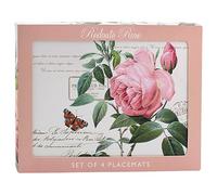 The Leonardo Collection Pierre-Joseph Redoute Rose Placemats Set of 4