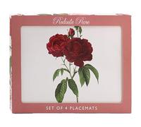 The Leonardo Collection Pierre-Joseph Redoute Rose Placemats Set of 4