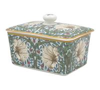 The Leonardo Collection Pimpernel Butter Dish Stoneware | butter dish featuring a decorative William Morris design, combining practical storage with classic styling.