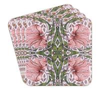 The Leonardo Collection Pimpernel Coasters Set of 4 | Coasters Set For All Modern Kitchen & Offices | Designed By William Morris | For All Types of Cups & Mugs