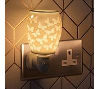 The Leonardo Collection Plug-in Night Light and Fragrance Warmer - Butterfly Design