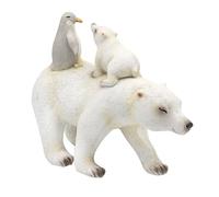 The Leonardo Collection Polar Bear Baby & Penguin Home Decor Figurine | Arctic Family Scene, Charming Characters, Display Piece, Interior Decoration, Collector Gift, Table Accent