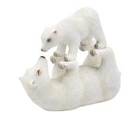 The Leonardo Collection Polar Bear With Baby Figurine For Home & Office | Home Decor Ornaments Gift For Women & Men | Beautiful Figurine For Indoor & Outdoor | Living Room Decor Ornaments