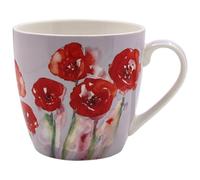 The Leonardo Collection Poppy Breakfast Mug Jennifer Rose Gallery for Hot & Cold Drinks | Durable Coffee Cups for Home & Office | Comfortable & Easy-to-Hold Coffee Mugs for Beverages & Daily Use