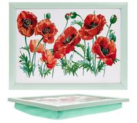 The Leonardo Collection Poppy Laptray For Food Serving & Breakfast | Comfortable Bean Bag Lap Trays With Cushion | Durable Food Tray For Eating On Lap | Multipurpose Laptrays For Home & Adults