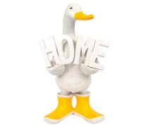 The Leonardo Collection Quackers Duck Home Figurine For Home & Office | Home Decor Ornaments Gift For Women & Men | Beautiful Figurine For Indoor & Outdoor | Living Room Decor Ornaments