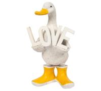 The Leonardo Collection Quackers Duck Love Figurine For Home & Office | Home Decor Ornaments Gift For Women & Men | Beautiful Figurine For Indoor & Outdoor | Living Room Decor Ornaments