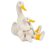 The Leonardo Collection Quackers Duck With Duckling Figurine For Home & Office | Home Decor Ornaments Gift For Women & Men | Beautiful Figurine For Indoor & Outdoor | Living Room Decor Ornaments