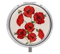 The Leonardo Collection - Red Poppies Design Pill Box
