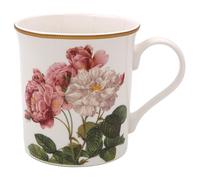 The Leonardo Collection Redoute Rose Mug Pierre-Joseph Redoute, Tea and Coffee Mugs for Hot Drinks | Fine China Printed Mugs for Kitchen & Home | Reusable Ceramic Cups for Every Occasion