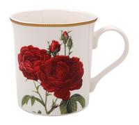 The Leonardo Collection Redoute Rose Mug Pierre-Joseph Redoute, Tea and Coffee Mugs for Hot Drinks | Fine China Printed Mugs for Kitchen & Home | Reusable Ceramic Cups for Every Occasion