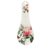 The Leonardo Collection Redoute Rose Spoon Rest by Pierre-Joseph Redoute | Elegant Ceramic Spoon Rest with Classic Floral Design | Perfect for Cooking or Kitchen Display | Timeless and Functional