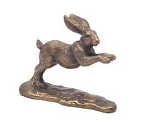 The Leonardo Collection Reflections Bronzed Hare Figurine For Home & Office | Home Decor Ornaments Gift For Women & Men | Beautiful Figurine For Indoor & Outdoor | Living Room Decor Ornaments