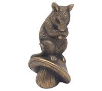 The Leonardo Collection Reflections Mouse On Mushroom Figurines Statues For Home Decor | Ideal Ornaments Friendship Gifts For Women & Men | Lovely Table Centerpiece & Living Room Accessories