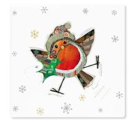 The Leonardo Collection Robin Single Ceramic Coaster - Christmas Robin Coaster - Statement Kitchenware for the Home - by Bug Art
