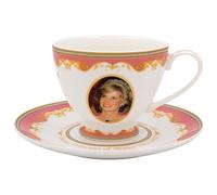 The Leonardo Collection Royal Heritage Princess Diana Cup & Saucer | Coffee Set for Home and Office | Elegant Tea Cups for Hot Drinks | Perfect Gift for Special Occasions