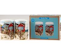 The Leonardo Collection Sandy Bay Salt and Pepper Set - Gift Boxed - Beach Seaside Nautical