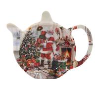 The Leonardo Collection Santa Teabag Tidy for Kitchen | Lovely Kitchen Accessories for Home | Reusable Tea Bag Holder for Daily Use | Durable Tea Bags for Home & Office