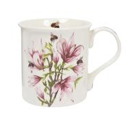 Lesser & Pavey Ceramic Mug Fine China Drinking Coffee Cup Bee-tanical Magnolia Floral Design