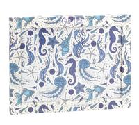 The Leonardo Collection Sea Life Wood Sea Life Placemats Set of 4 for Kitchen & Dining Tables | Durable Table Mats for Everyday Use | Decorative Table Accessories Easy to Clean Place Mats