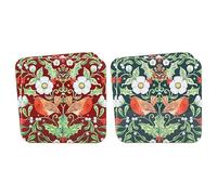 The Leonardo Collection Set of 4 Christmas Coasters - Berry Thief Design - Statement Kitchenware for the Home