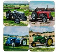The Leonardo Collection, Set of 4 Tractor, Massey Ferguson Coasters