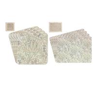 The Leonardo Collection Set of 4 William Morris Artichoke Placemats and Coasters