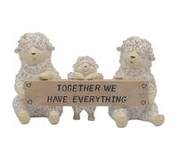 The Leonardo Collection Shaggy Sheep Everything Figurines Statues For Home Decor | Ideal Ornaments Friendship Gifts For Women & Men | Lovely Table Centerpiece & Living Room Accessories