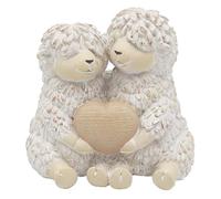 The Leonardo Collection Shaggy Sheep True Love Figurines Statues For Home Decor | Ideal Ornaments Friendship Gifts For Women & Men | Lovely Table Centerpiece & Living Room Accessories