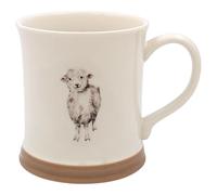 The Leonardo Collection Sheep Mug Embossed Country Life, Tea and Coffee Mugs for Hot Drinks | Fine China Printed Mugs for Kitchen & Home | Reusable Ceramic Cups for Every Occasion