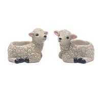 The Leonardo Collection Sheep Novelty Egg Cups for Kitchen & Home | Ideal Eggs Cup for Egg Holder Storage | Durable Egg Holder for Everyday Use | Stylish Kitchen Accessory As Egg Cup