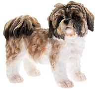 The Leonardo Collection Shih Tzu Dog Ornament, Brown & White, 10x8x5cm,