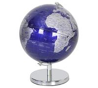 The Leonardo Collection Silver and Blue Globe (small)